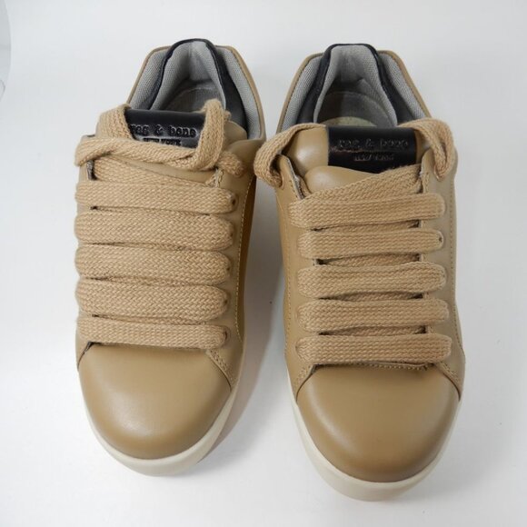 Rag & Bone Retro Pro Platform Sneakers Camel Leather Ortholite NEW $325 - Picture 6 of 16